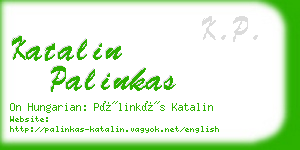 katalin palinkas business card